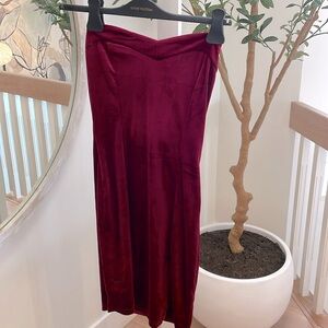 Velvet cocktail dress, sleeveless, xs